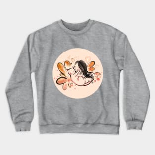 Cat Hug together Crewneck Sweatshirt